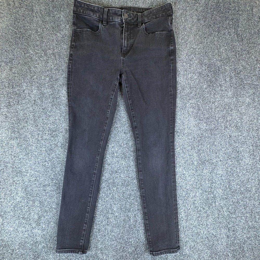 American Eagle Outfitters Jegging Jeans Womens 30x26.5‎ Black Denim High Rise